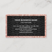 Rose Gold Chocolate Fruchtkuchen Konditorei Koch B Visitenkarte (Rückseite)