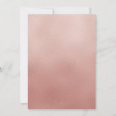 Rose Gold Christening Taufe Einladung (Rückseite)