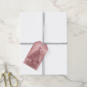 Rose Gold Christliche Weihnachtsschrift - Name hin Geschenkanhänger (Mit Garn)
