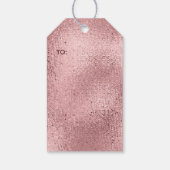 Rose Gold Christliche Weihnachtsschrift - Name hin Geschenkanhänger (Rückseite)