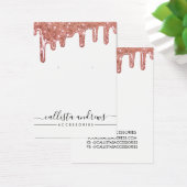 Rose Gold Chunky Glitzer Tropfen erhalten Anzeige (Schreibtisch)