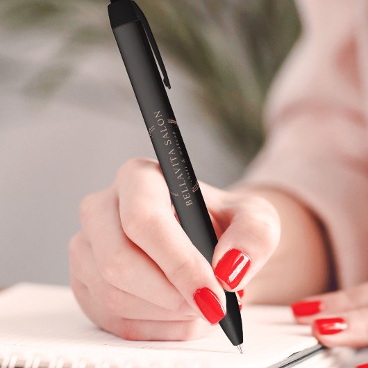 Rose Gold Circle Salon Logo Kugelschreiber