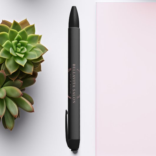 Rose Gold Circle Salon Logo Kugelschreiber