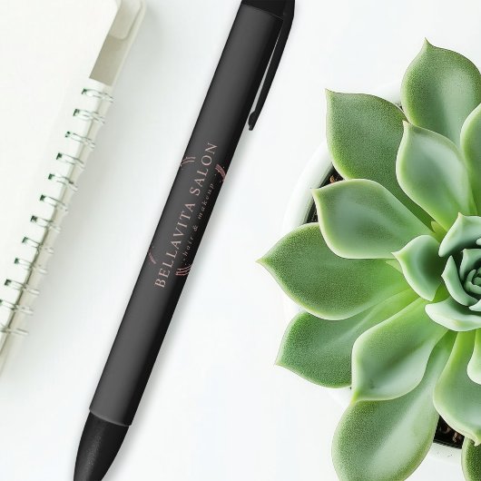 Rose Gold Circle Salon Logo Kugelschreiber