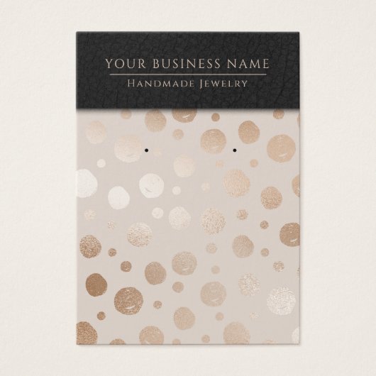 Rose Gold Circles erhalten Display Cards (Vorderseite)