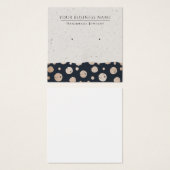 Rose Gold Circles Moderne Earring Display Cards (Vorne & Hinten)