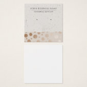 Rose Gold Circles Moderne Earring Display Cards (Vorne & Hinten)