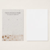 Rose Gold Circles Moderne Earring Display Cards (Vorne & Hinten)