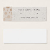 Rose Gold Circles Stuhlkarton Earring Display Card (Vorne & Hinten)