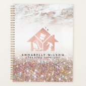 Rose Gold Clearing Services Terminierungsbuch Planer (Vorderseite)