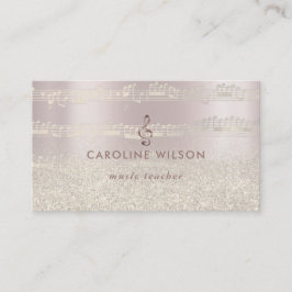 Rose Gold Clemente und Imitat Glitzer Visitenkarte