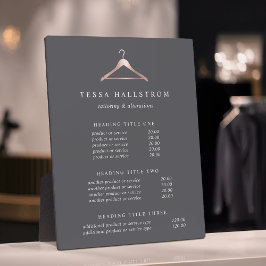 Rose Gold Clothes gefährdet Preise/Dienstleistungs Fotoplatte