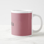 Rose Gold Color Beruflich Trendy Moderne Schlicht Jumbo-Tasse (Rechts)