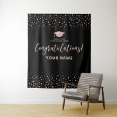 Rose Gold Confetti | ABSCHLUSS Wandteppich (Beispiel)