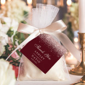 Rose Gold Confetti Burgund Moderne Hochzeit Geschenkanhänger