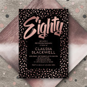 Rose Gold Confetti Einladung