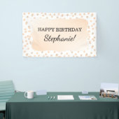 Rose Gold Confetti Geburtstagsparty Banner (Messeveranstaltung)