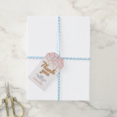 Rose Gold Confetti Gift Tags Geschenkanhänger (Mit Garn)