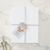 Rose Gold Confetti Gift Tags Geschenkanhänger (Mit Garn)