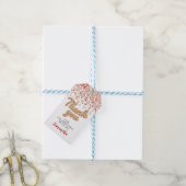 Rose Gold Confetti Gift Tags Geschenkanhänger (Mit Garn)