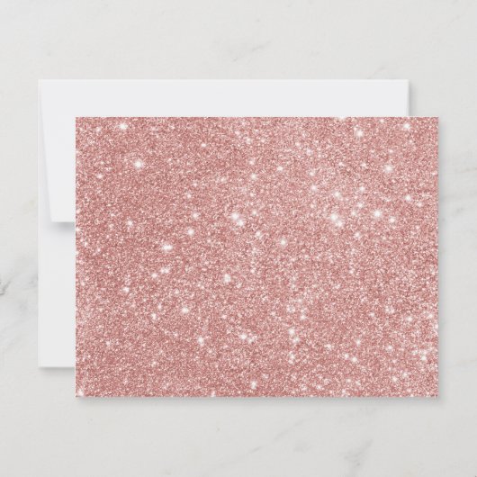 Rose Gold Cowgirl Baby Shower Girl Dankeskarte (Rückseite)