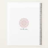 Rose Gold Crochet Planer (Rückseite)