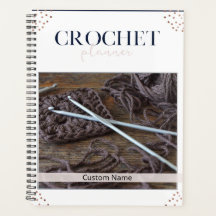 Rose Gold Crochet Planer