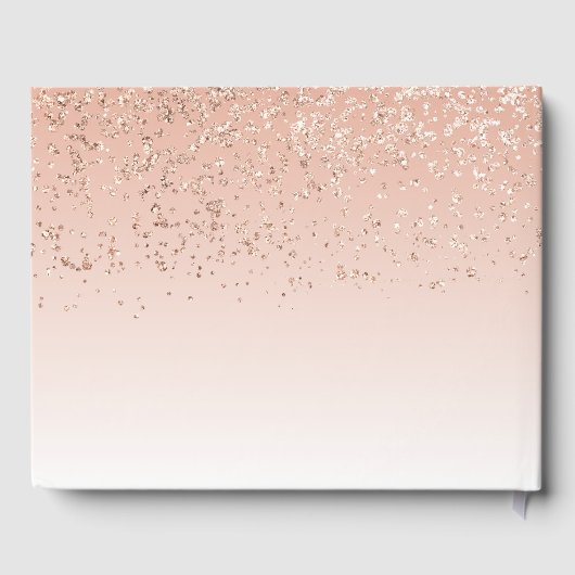 Rose Gold Crown Sweet 16 Gästebuch (Rückseite)