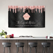 Rose Gold Cupcake Glitzer Tropfen Bäckerei Koch Sc Banner