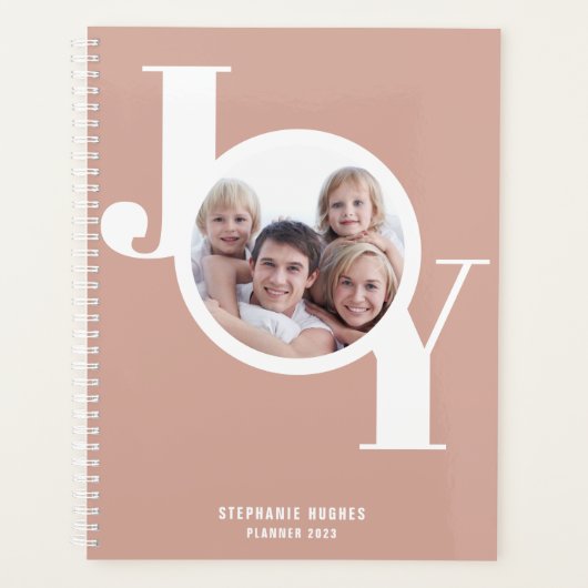 Rose Gold Custom Foto Planer (Vorderseite)