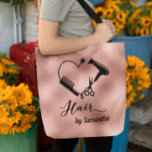 Rose Gold Custom Haar Stylist Salon Tasche<br><div class="desc">Dieses Design entstand durch digitale Kunst und kann in dem Bereich personalisiert sein, der durch das Ändern des Fotos und/oder Textes zur Verfügung gestellt wird. Oder Sie können es anpassen, indem Sie den Mausklick auswählen, um weitere Optionen anzupassen, um die Farbe des Hintergrunds zu löschen oder zu ändern, Text hinzuzufügen,...</div>