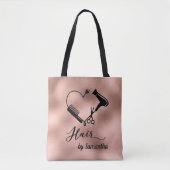 Rose Gold Custom Haar Stylist Salon Tasche (Vorderseite)