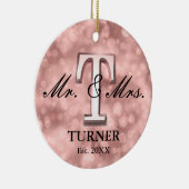 Rose Gold Custom neu Keramik Ornament (Rechts)