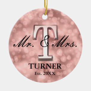 Rose Gold Custom neu Keramik Ornament