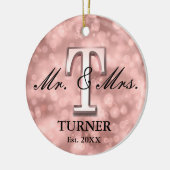 Rose Gold Custom neu Keramik Ornament (Links)