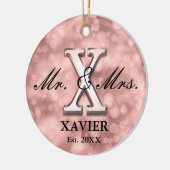 Rose Gold Custom neu Keramik Ornament (Links)