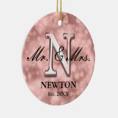 Rose Gold Custom neu Keramik Ornament (Rechts)