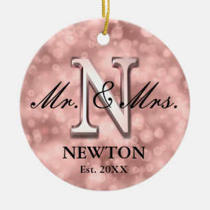 Rose Gold Custom neu Keramik Ornament