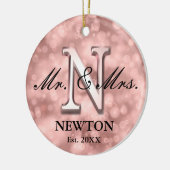 Rose Gold Custom neu Keramik Ornament (Links)