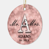 Rose Gold Custom neu Keramik Ornament (Links)