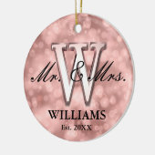 Rose Gold Custom neu Keramik Ornament (Links)