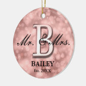 Rose Gold Custom neu Keramik Ornament (Links)
