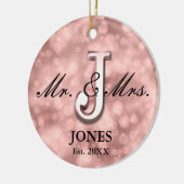 Rose Gold Custom neu Keramik Ornament (Links)
