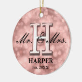 Rose Gold Custom neu Keramik Ornament (Links)