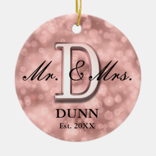 Rose Gold Custom neu Keramik Ornament