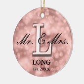 Rose Gold Custom neu Keramik Ornament (Links)