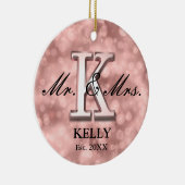 Rose Gold Custom neu Keramik Ornament (Rechts)
