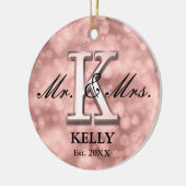 Rose Gold Custom neu Keramik Ornament (Links)