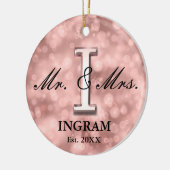 Rose Gold Custom neu Keramik Ornament (Links)