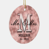 Rose Gold Custom neu Keramik Ornament (Rechts)